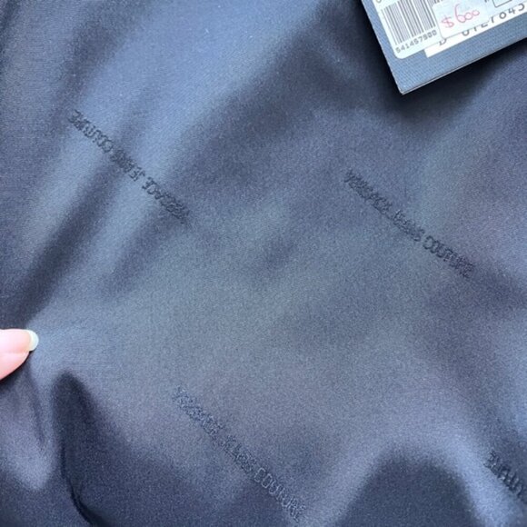 Vintage Y2K Versace Black Satin Blazer Skirt Suit - S/M, 💯 Authentic! - Picture 6 of 16